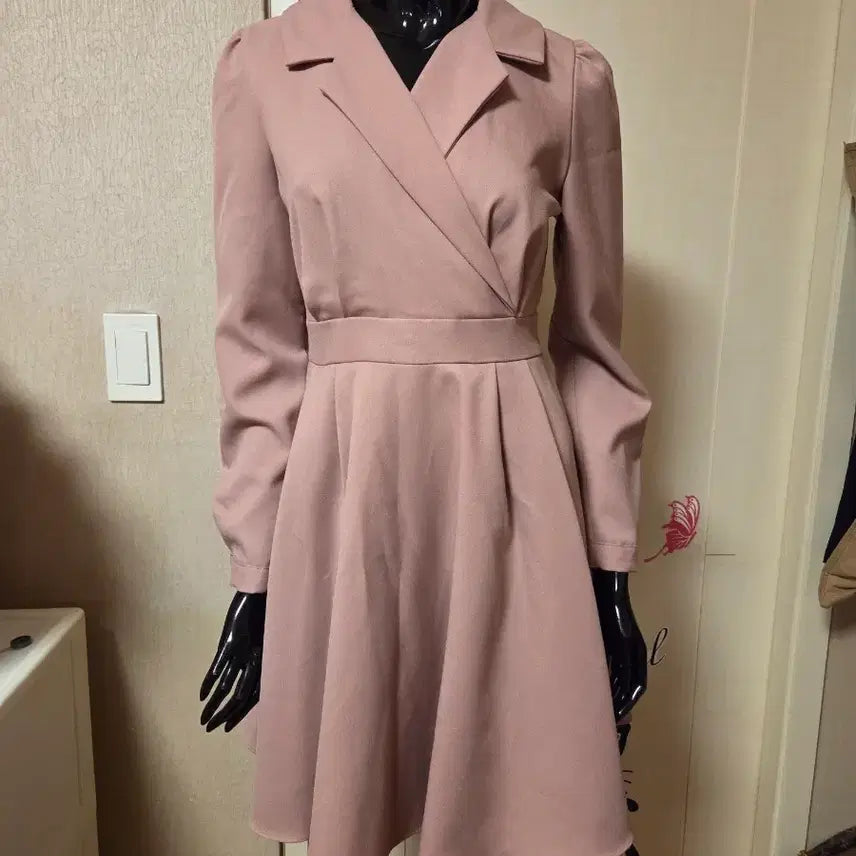 [BUNJANG] Pink Ribbon Dress / 핑크 리본원피스 정55