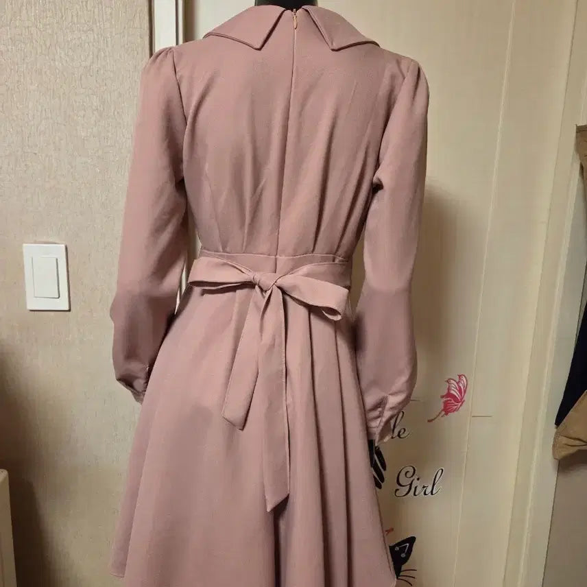 [BUNJANG] Pink Ribbon Dress / 핑크 리본원피스 정55