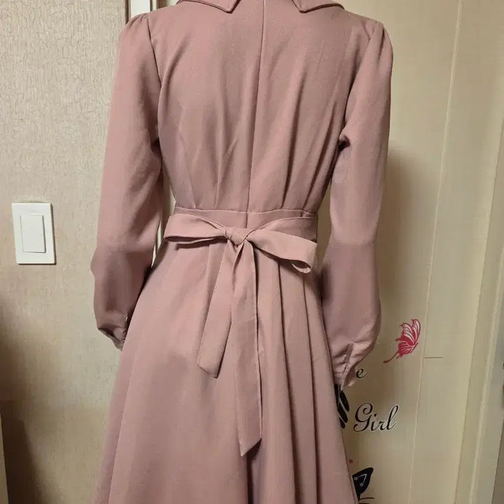 [BUNJANG] Pink Ribbon Dress / 핑크 리본원피스 정55