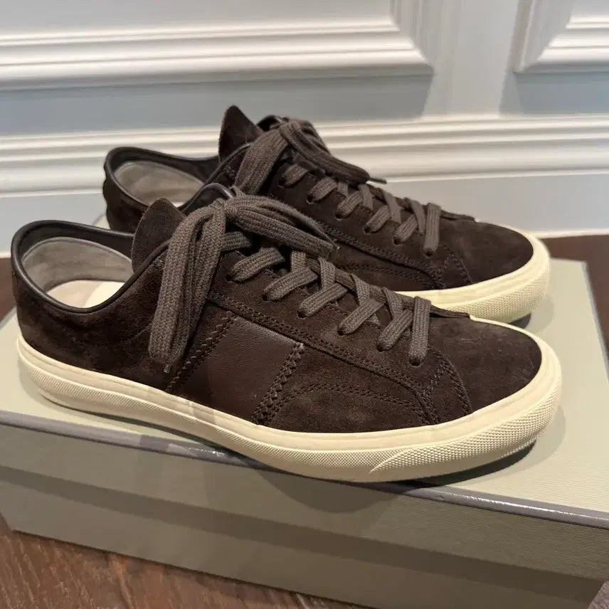 [BUNJANG] Tom Ford Crosta Suede Cambridge Sneakers / [UK 7.5] 톰포드 크로스타 스웨이드 캠프리지 스니커즈 265
