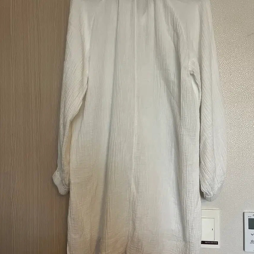 [BUNJANG] Style Com White Shirred Mini Dress / 프리싸이즈) 스타일콤 화이트 셔링 원피스