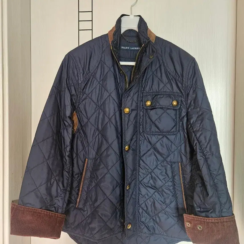 [BUNJANG] Polo Navy Quilted Jacket / 폴로 네이비 퀄팅 자켓