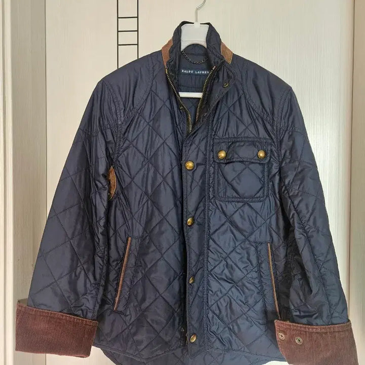 [BUNJANG] Polo Navy Quilted Jacket / 폴로 네이비 퀄팅 자켓