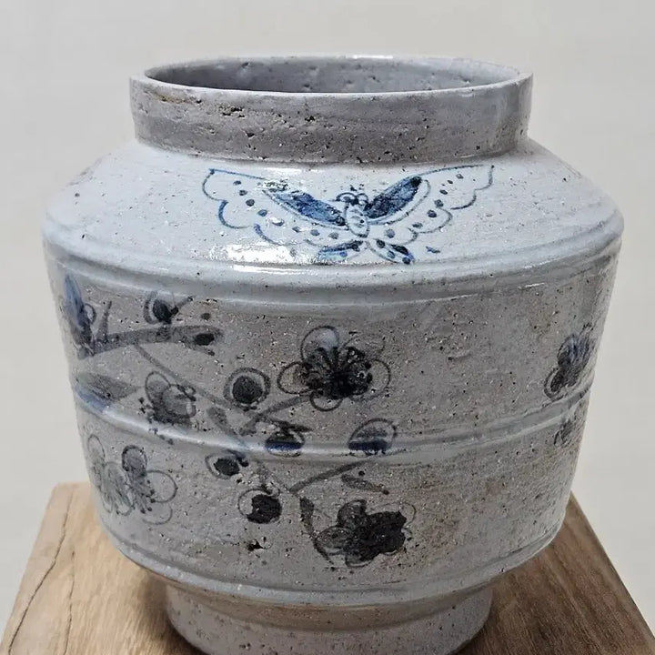 [SOLD OUT] 조선후기 백자청화 화조접문 소호