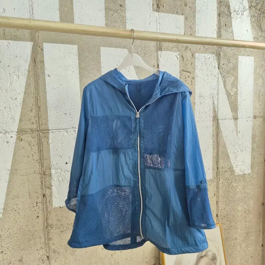 [BUNJANG] Elegant Mesh Hooded Jacket / 77)엘레강스  여름 매쉬 후드 자켓