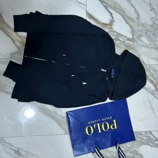 [SOLD OUT] 폴로 랄프로렌 블랙 후드집업 s 사이즈