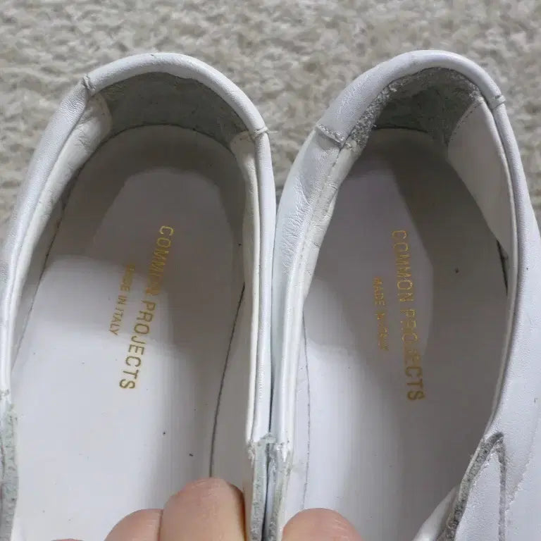 [BUNJANG] Common Projects Achilles Low White Sneakers / 후루룩구제 270 커먼프로젝트 아킬레스 로우 화이트 운동화 중고 신발