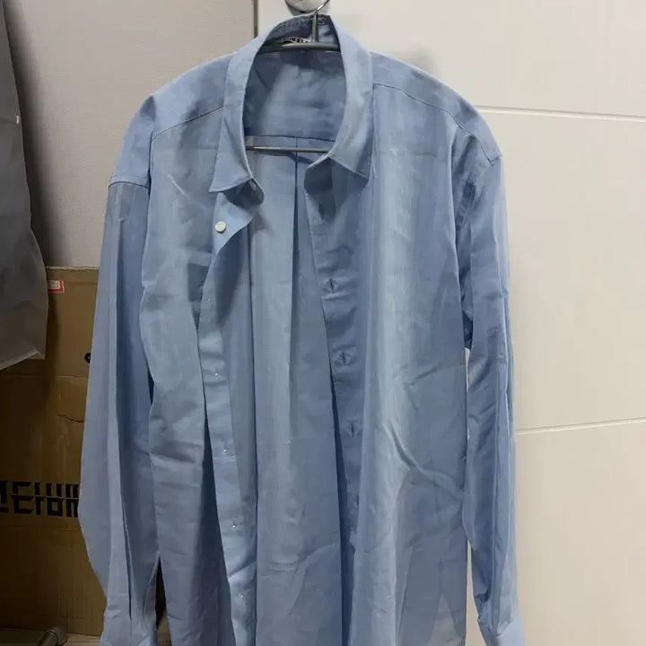 [SOLD OUT] 오라리 하드 트위스트 오간디 샴브레이 셔츠 5 삭스