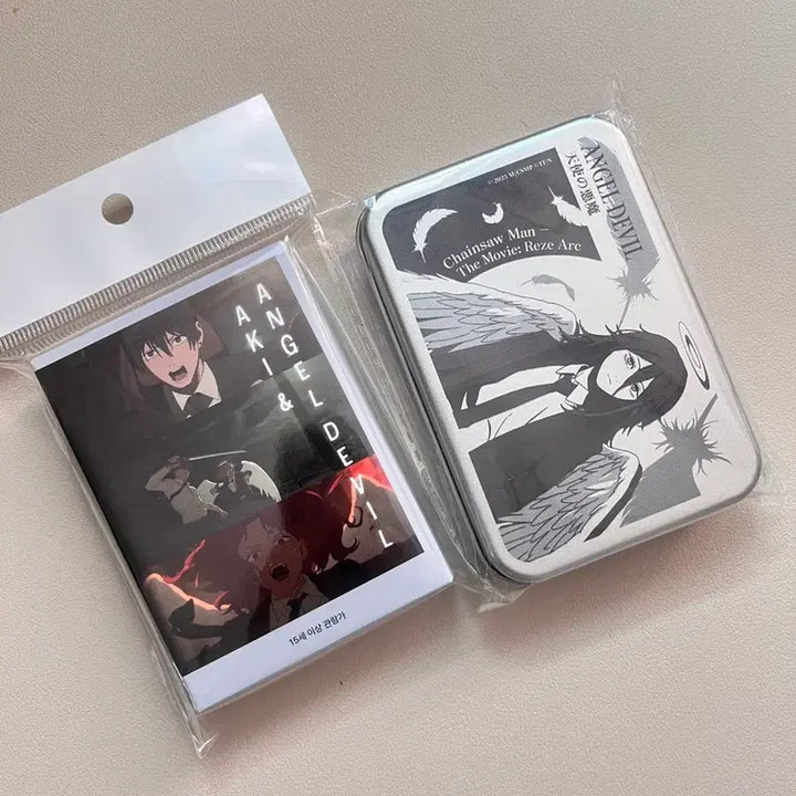 [SOLD OUT] 체인소맨 아키&amp;천사 비디오 테이프 키링 천사의 악마 2종 일괄
