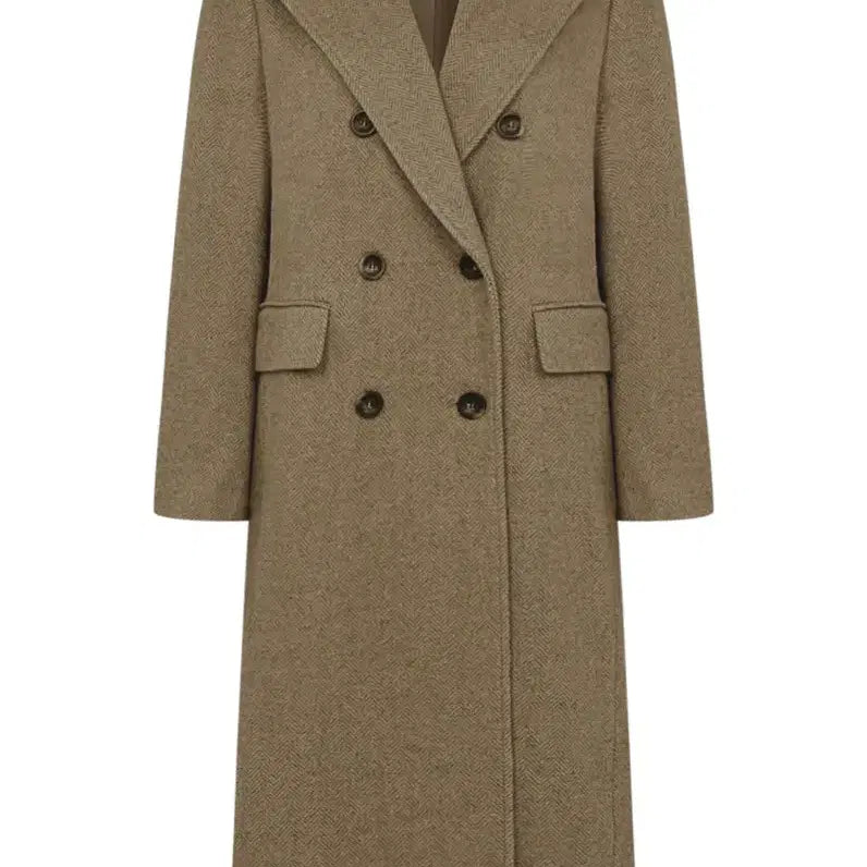 [BUNJANG] BYLYNN Herringbone Double Button Wool Coat / 라인 울코트! 쿠에른 호와스 lfm 시야쥬 리본빛 얼바닉30 에토스