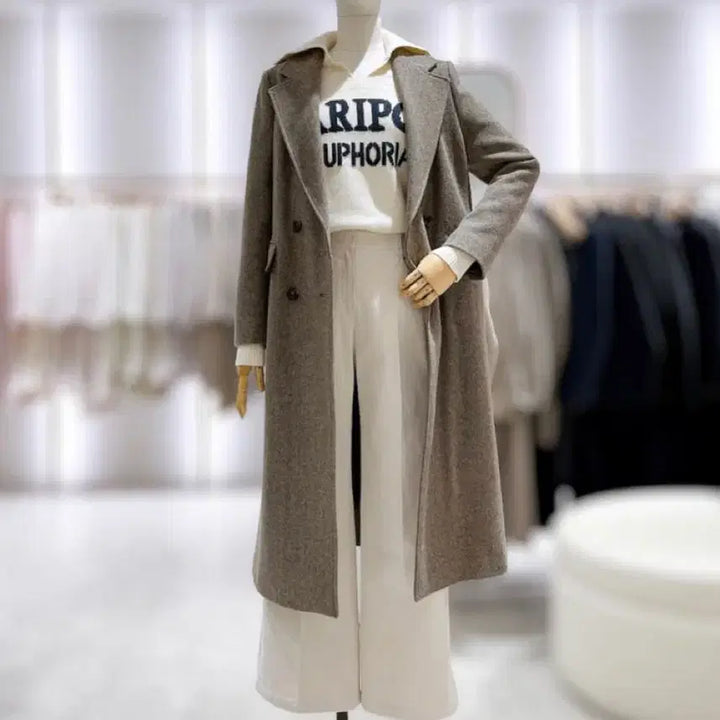 [BUNJANG] BYLYNN Herringbone Double Button Wool Coat / 라인 울코트! 쿠에른 호와스 lfm 시야쥬 리본빛 얼바닉30 에토스