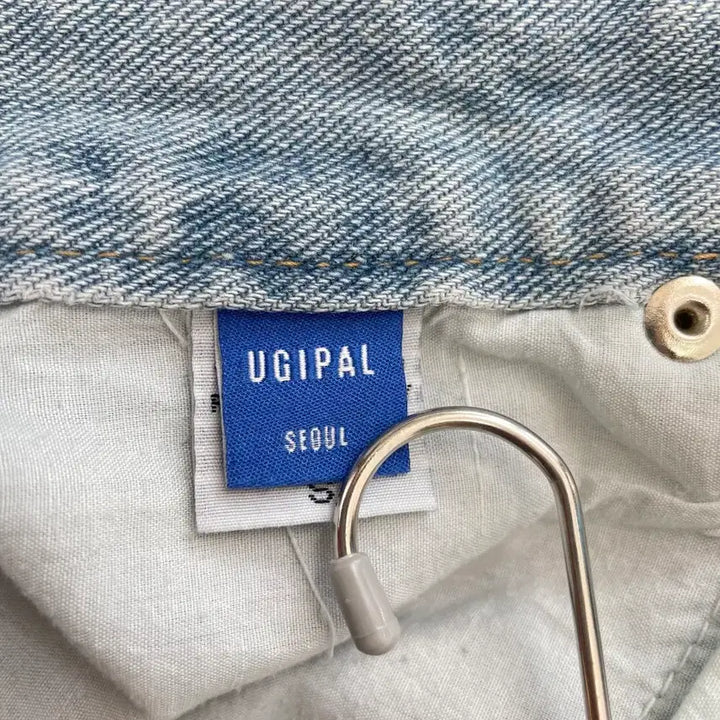 [BUNJANG] UGIPAL Seoul Wide Denim Pants / UGIPAL 서울 절개 라인 와이드 데님 팬츠