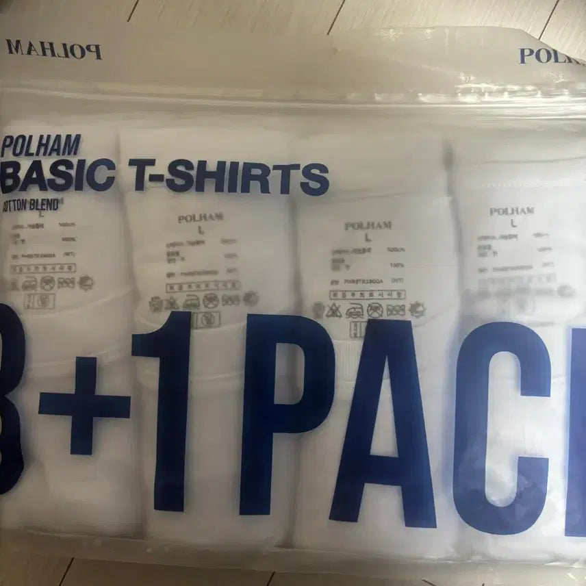 [BUNJANG] Polham Basic White T-shirt Set (L) / 폴햄 베이직 흰색 반팔티 세트(L)