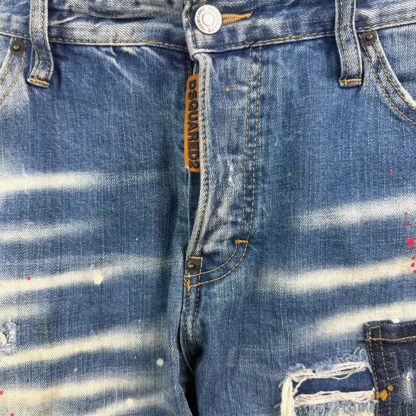 [BUNJANG] Dsquared2 RAVE ON Denim Shorts / [정품 / 희귀] 디스퀘어드2 RAVE ON 데님 반바지