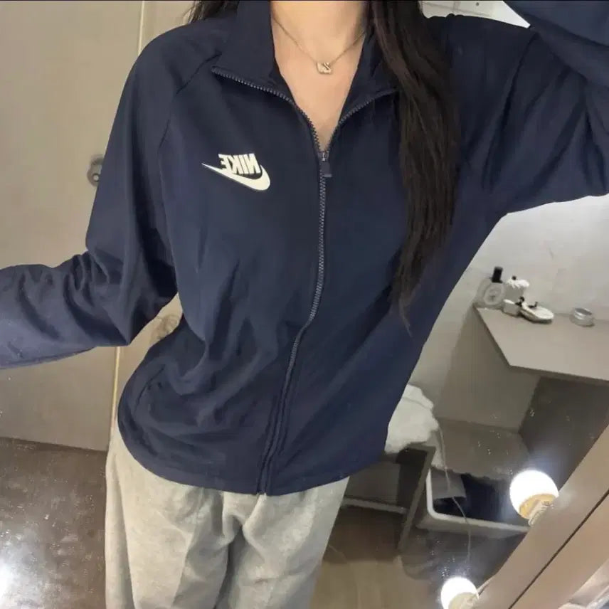[BUNJANG] Nike Navy Jersey / 나이키 로고 네이비 져지