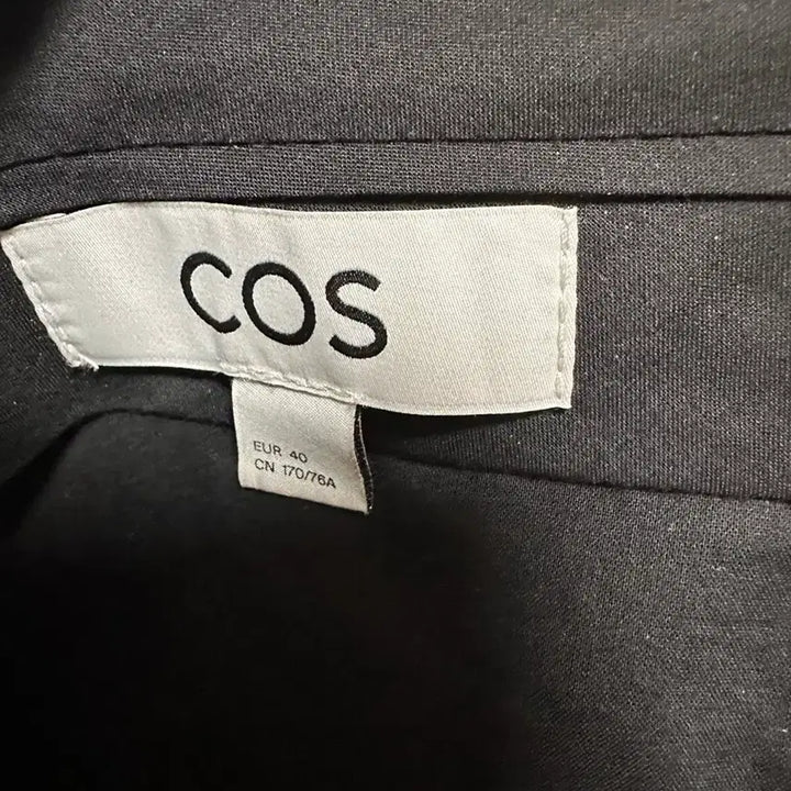 [SOLD OUT] COS 블랙 리오셀/린넨 와이드 팬츠 EUR 40