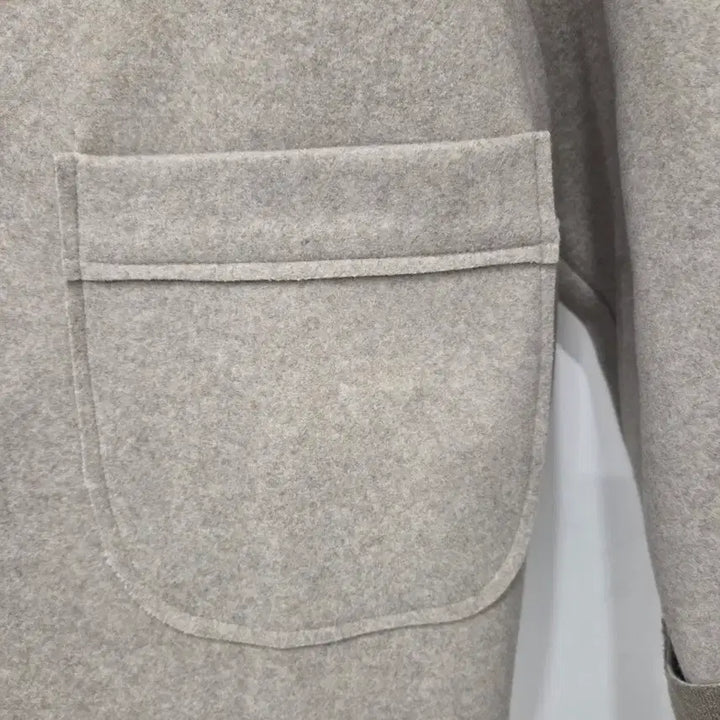 [BUNJANG] Beige Round Neck Pocket Jacket / 베이지 라운드넥 포켓 자켓