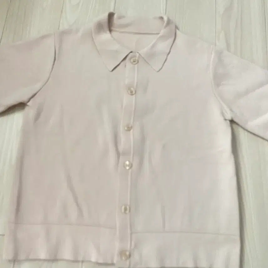 [BUNJANG] Celebshop Knit Cardigan / 셀렙샵 반팔 니트 카라넥 가디건