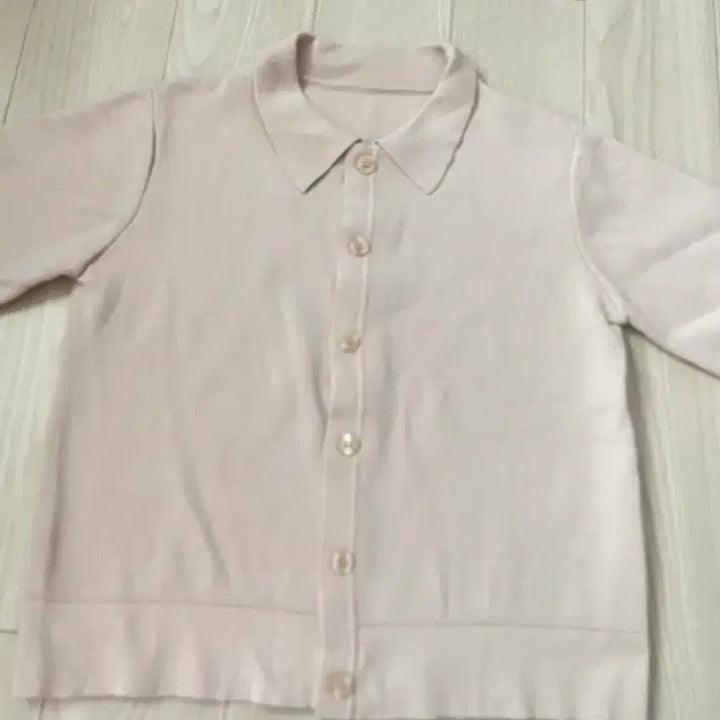 [BUNJANG] Celebshop Knit Cardigan / 셀렙샵 반팔 니트 카라넥 가디건