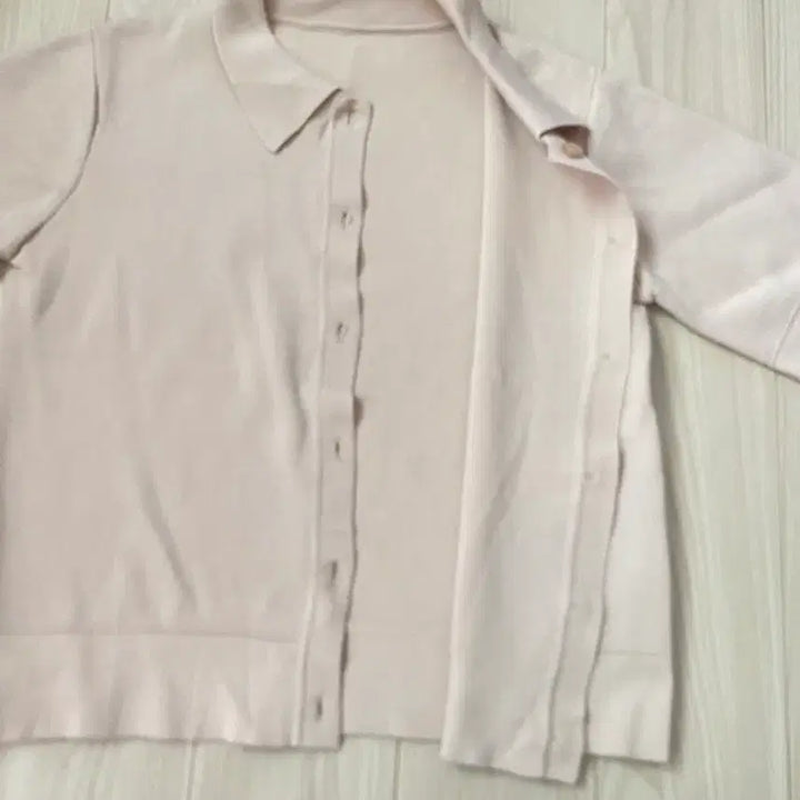 [BUNJANG] Celebshop Knit Cardigan / 셀렙샵 반팔 니트 카라넥 가디건