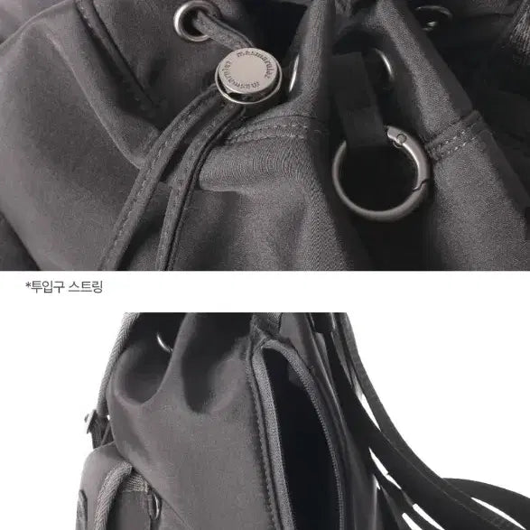 [SOLD OUT] 마스마룰즈 미니 글로시 플랩 백팩 (다크그레이)