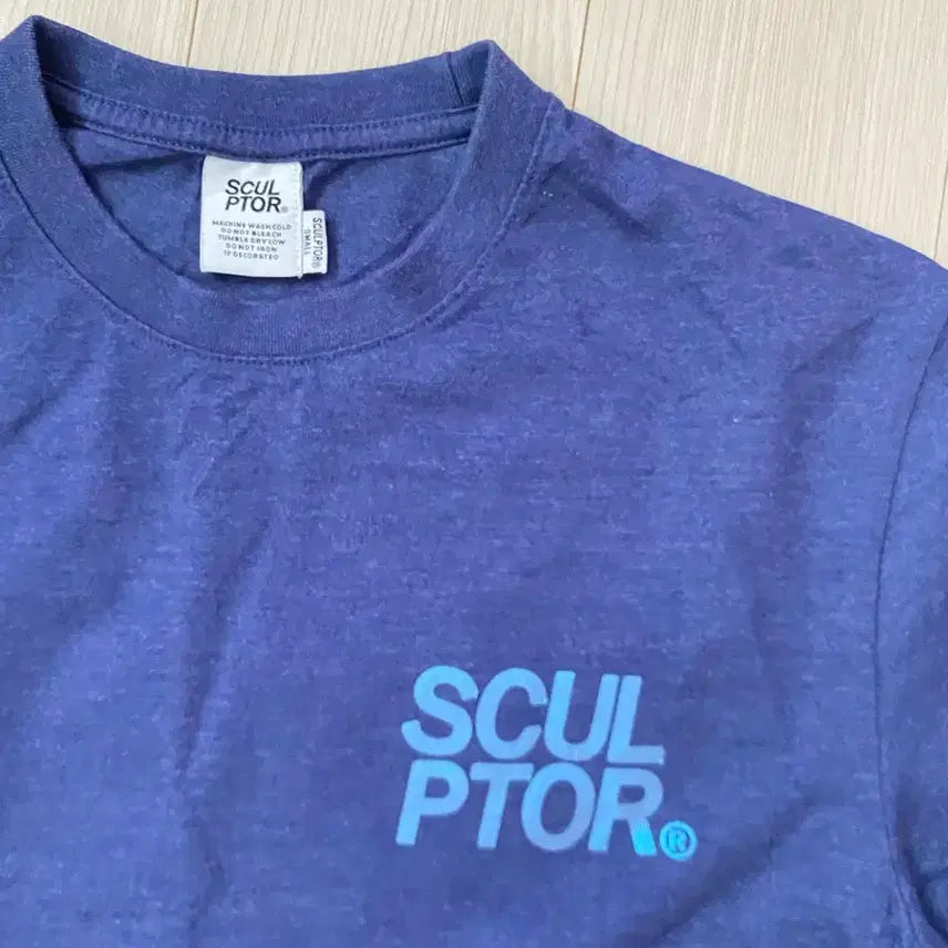[BUNJANG] SCULPTOR Navy Short Sleeve T-shirt / SCULPTOR 반팔 티셔츠 네이비 s