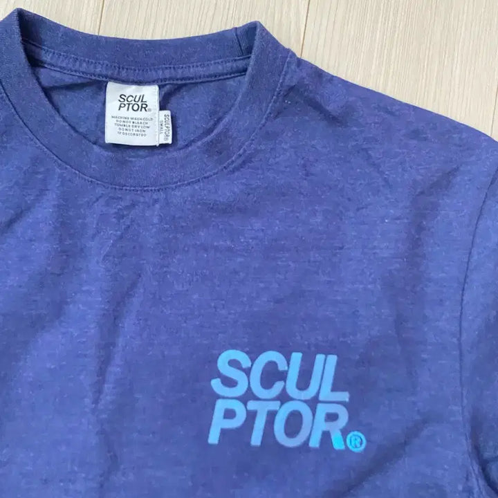 [BUNJANG] SCULPTOR Navy Short Sleeve T-shirt / SCULPTOR 반팔 티셔츠 네이비 s