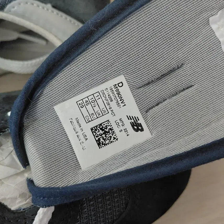 [SOLD OUT] 뉴발란스 990v1 290 us11 네이비