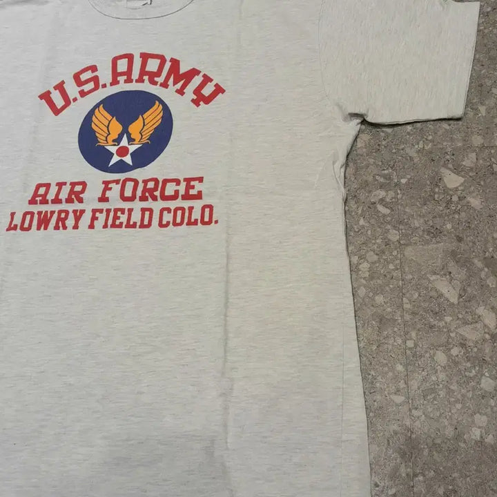 [BUNJANG] Outstanding Airforce Ash Grey Short Sleeve Shirt (L) / 아웃스탠딩 에어포스 에쉬그레이 반팔 (L)