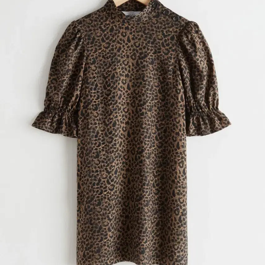 [BUNJANG] &amp; Other Stories Leopard Mini Dress / 새상품)원피스 &amp; other stories 레오파드 미니원피스 호피 치마