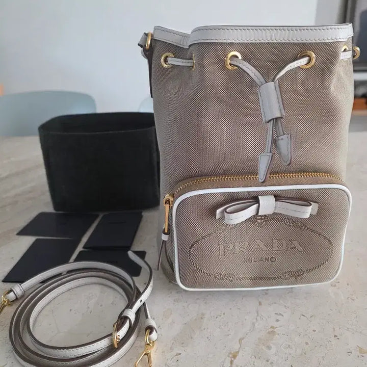 [BUNJANG] Prada Jacquard Bucket Bag / 프라다 자카드 버킷백