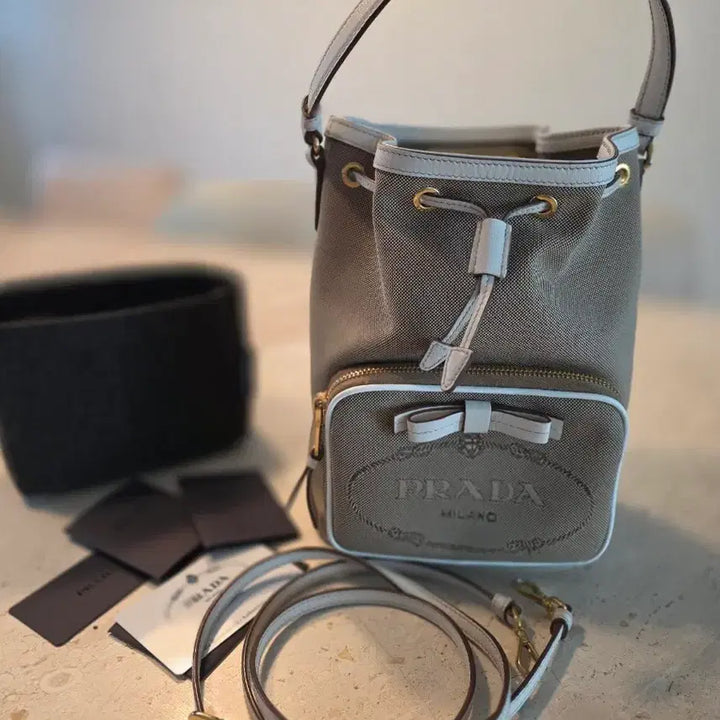 [BUNJANG] Prada Jacquard Bucket Bag / 프라다 자카드 버킷백