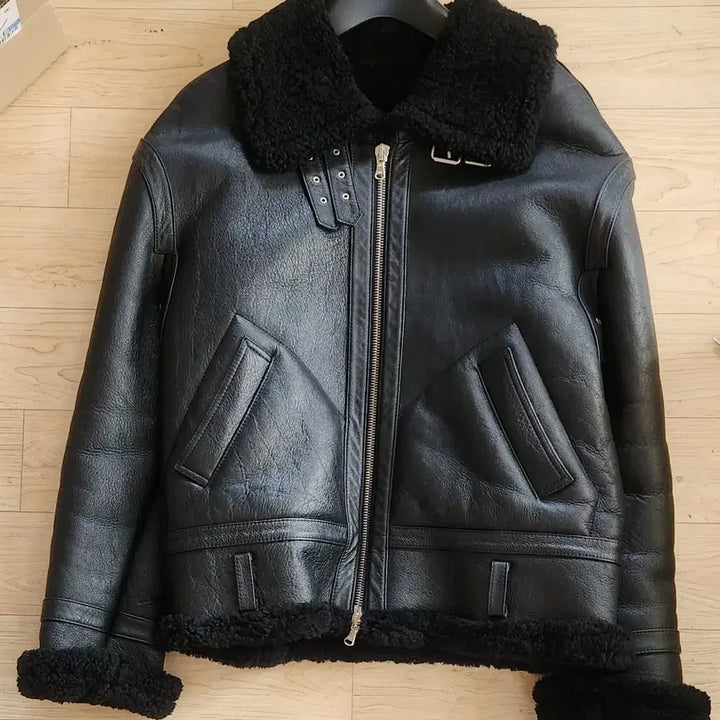 [BUNJANG] Andersson Bell Sheepskin Leather Jacket / 블랙 무스탕 양가죽 자켓 - 앤더슨벨