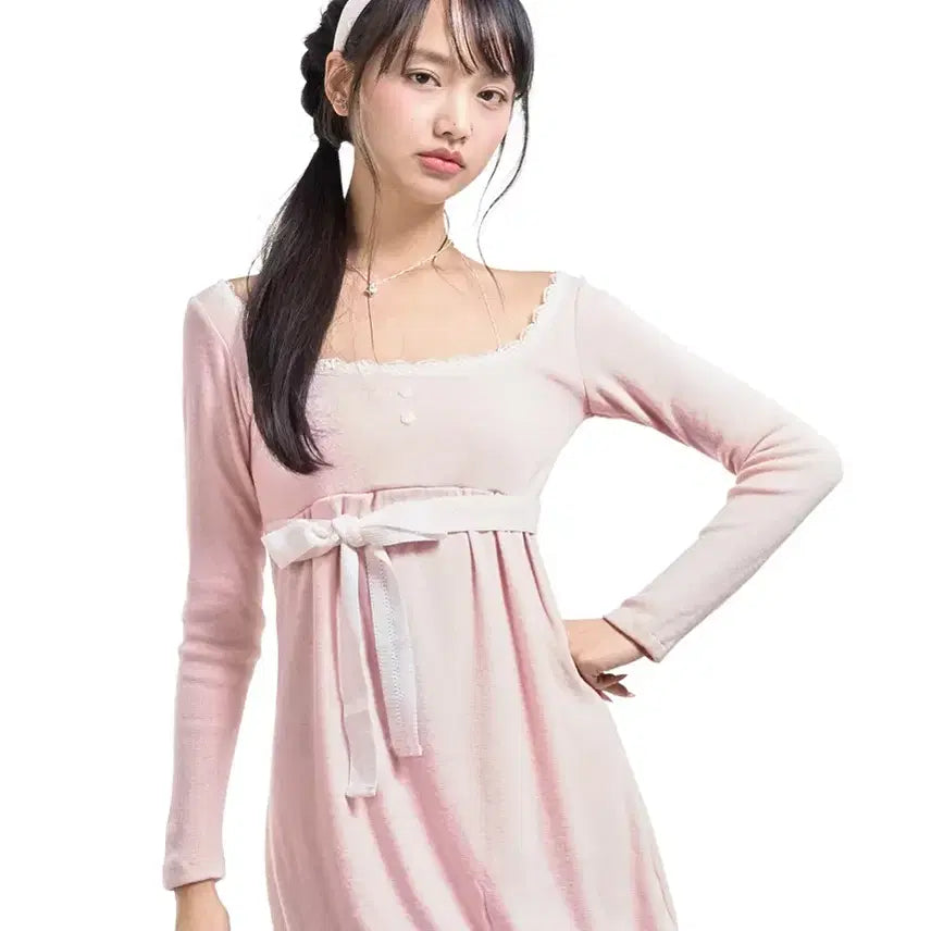 [SOLD OUT] 포어링 베이비 벌룬 미니 드레스