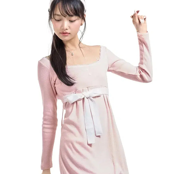 [SOLD OUT] 포어링 베이비 벌룬 미니 드레스