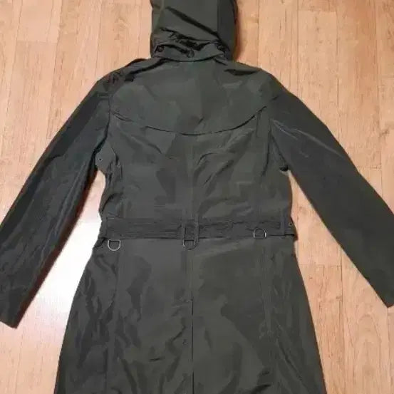 [BUNJANG] Burberry Brit Hooded Waterproof Trench Coat - Khaki / 100%정품/새옷수준)버버리 브릿 후드 방수 트렌치코트,카키색,66~77