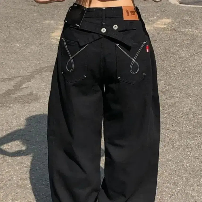 [BUNJANG] Bantz Buckle Side Pleat Pants / 반츠 백포인트 버클 사이드핀턱 팬츠
