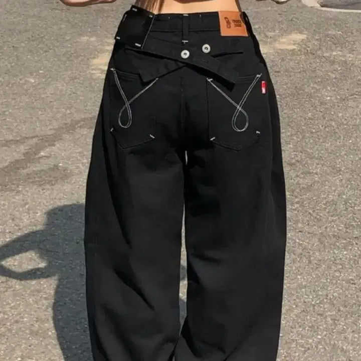 [BUNJANG] Bantz Buckle Side Pleat Pants / 반츠 백포인트 버클 사이드핀턱 팬츠