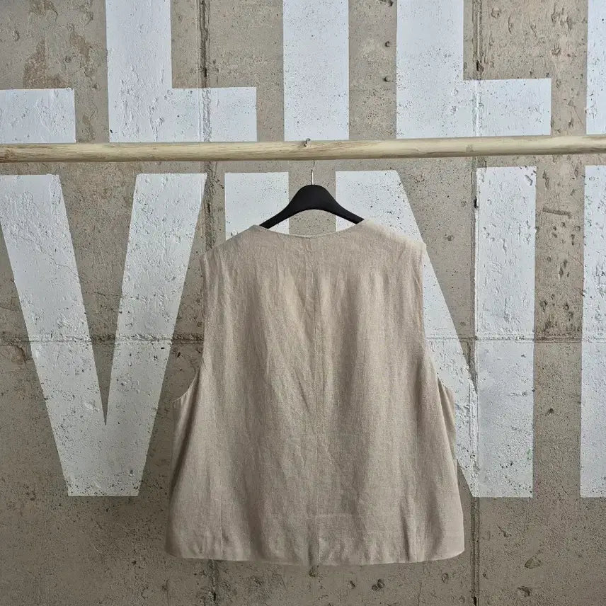 [BUNJANG] Celebshop Linen Blend Loose Fit Vest / 셀렙샵 아마혼방 루즈핏 베스트