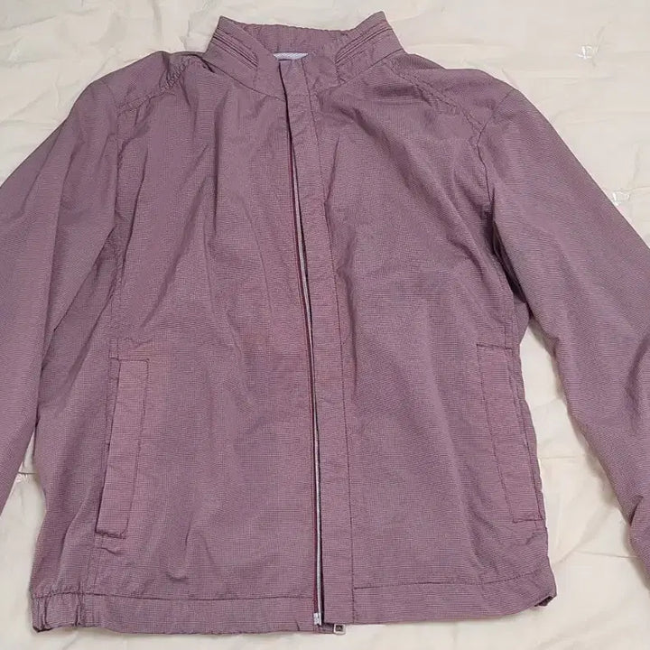 [BUNJANG] Rogatis Lightweight Nylon Check Zip-up Jacket / 로가디스  경량 나일론 체크 집업자켓