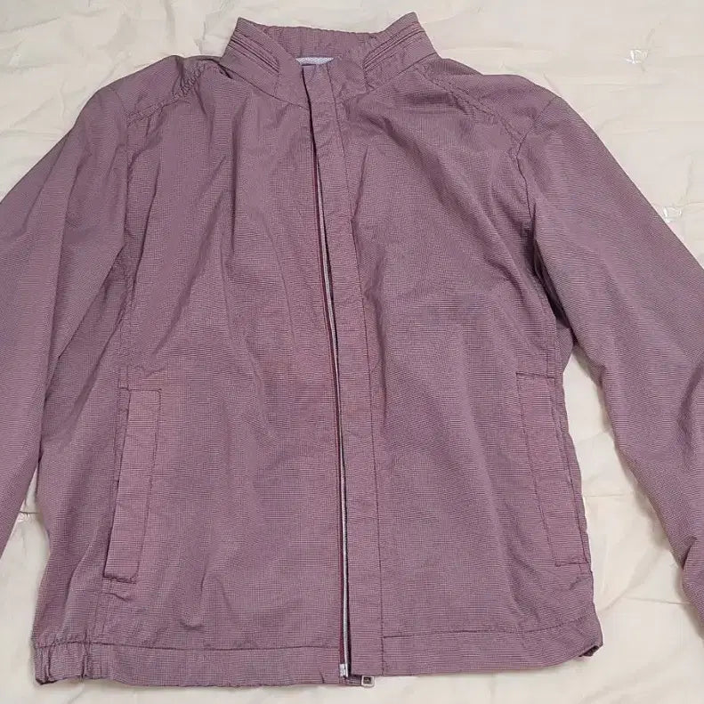 [BUNJANG] Rogatis Lightweight Nylon Check Zip-up Jacket / 로가디스  경량 나일론 체크 집업자켓