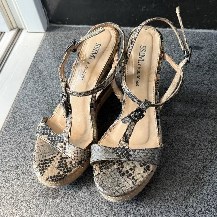 [BUNJANG] Ssim Wedge Heel Handmade Shoes 245 / 씸 웨지힐 수제화 245