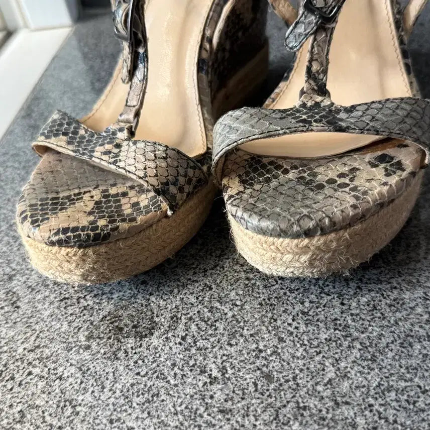 [BUNJANG] Ssim Wedge Heel Handmade Shoes 245 / 씸 웨지힐 수제화 245