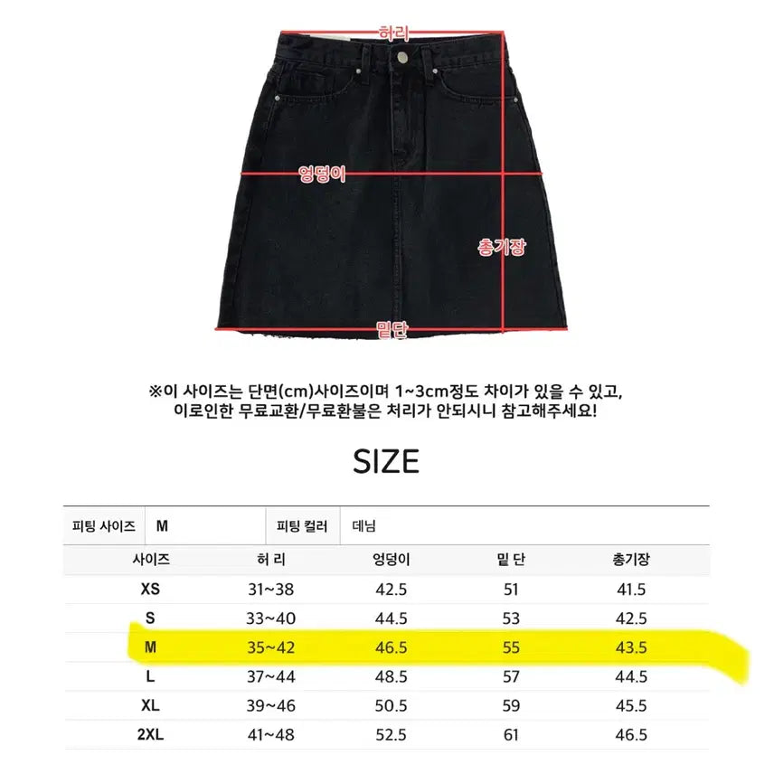 [SOLD OUT] 하비언니 생지데님치마
