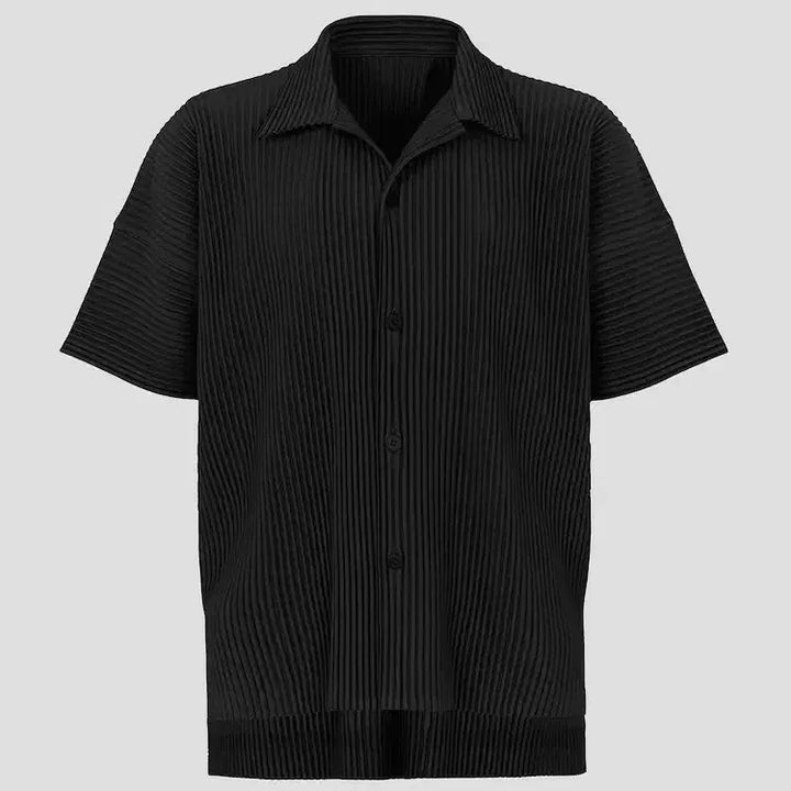 [SOLD OUT] Issey Miyake 옴므 플리세 반팔 셔츠 2사이즈 블랙