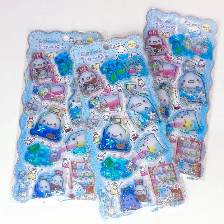 [BUNJANG] Heisei Classic Kitty Kirarin Water Seal Sticker / 헤이세이스티커 고전키티 고전문구 키라린씰스티커