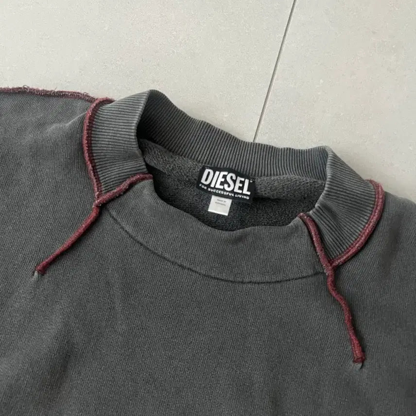[SOLD OUT] 디젤 피그먼트 롱슬리브 맨투맨 xl