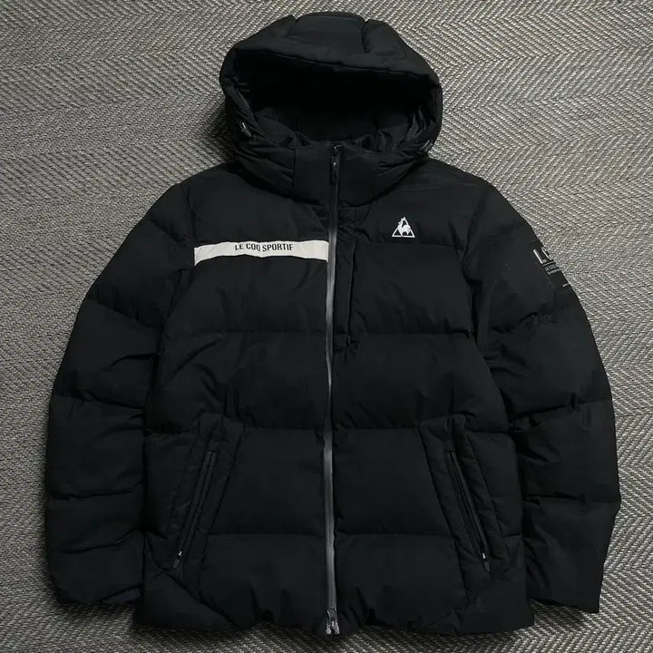 [BUNJANG] Le Coq Sportif Side Patch Goose Down Puffer Jacket / 르꼬끄 사이드 패치 구스다운 푸퍼 패딩o 5238