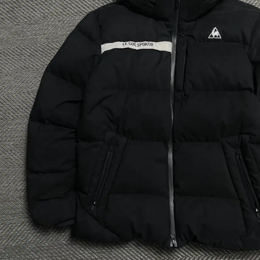 [BUNJANG] Le Coq Sportif Side Patch Goose Down Puffer Jacket / 르꼬끄 사이드 패치 구스다운 푸퍼 패딩o 5238