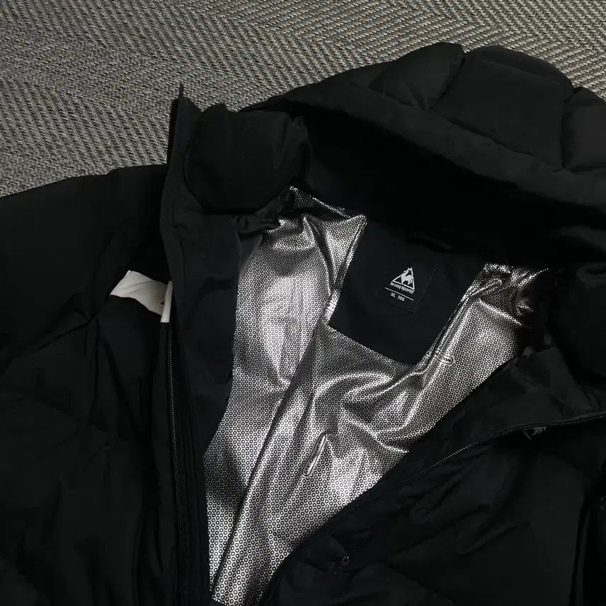 [BUNJANG] Le Coq Sportif Side Patch Goose Down Puffer Jacket / 르꼬끄 사이드 패치 구스다운 푸퍼 패딩o 5238
